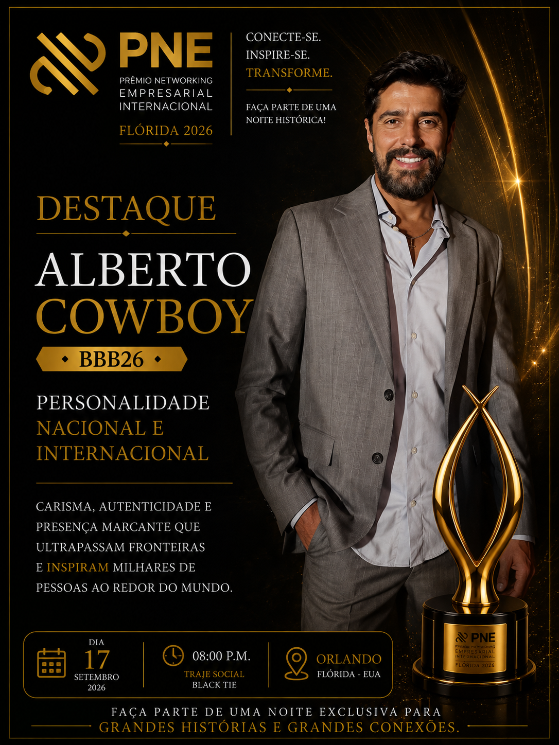 Flyer oficial — Alberto Cowboy