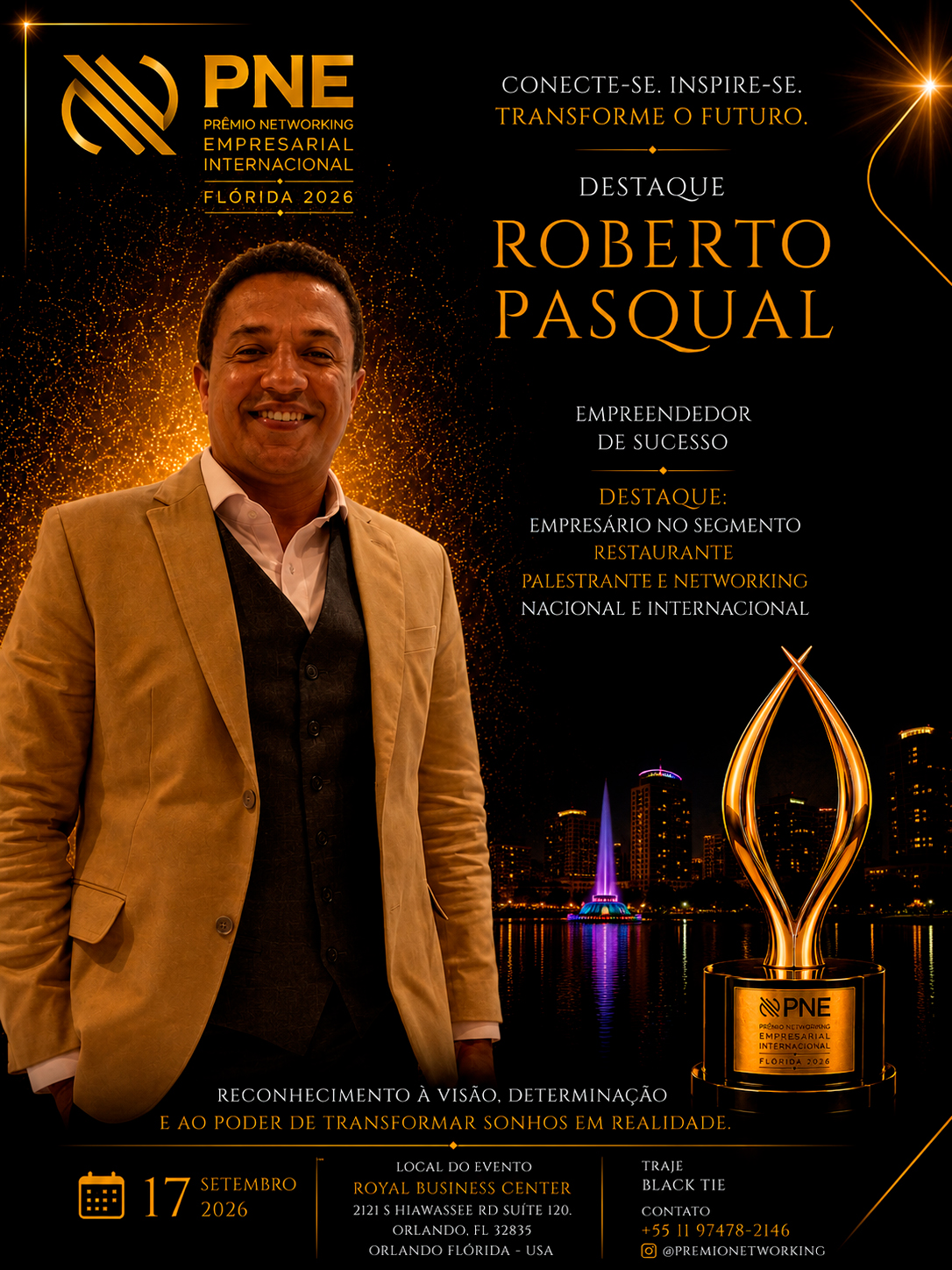 Flyer oficial — Roberto Pasqual