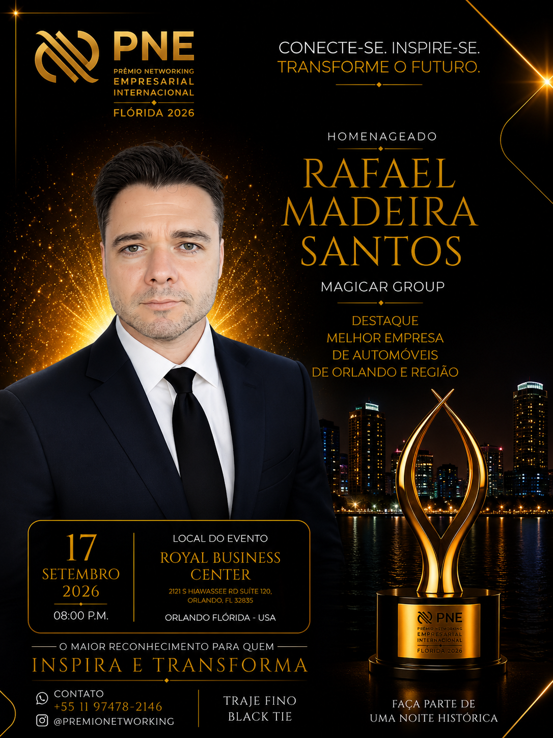 Flyer oficial — Rafael Madeira Santos