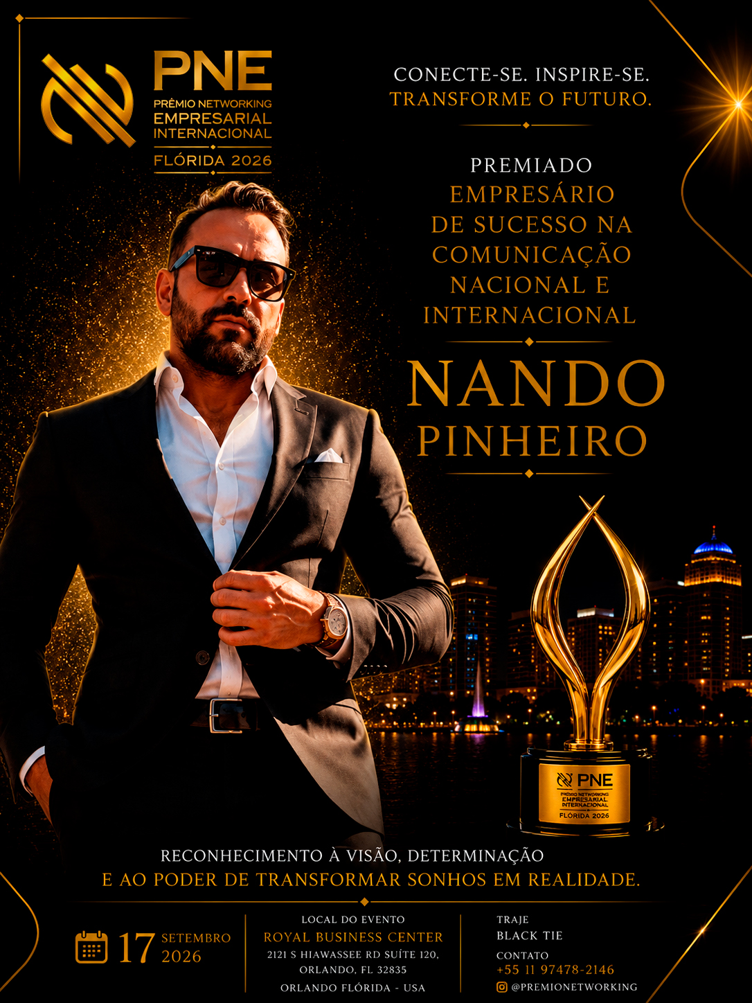 Flyer oficial — Nando Pinheiro
