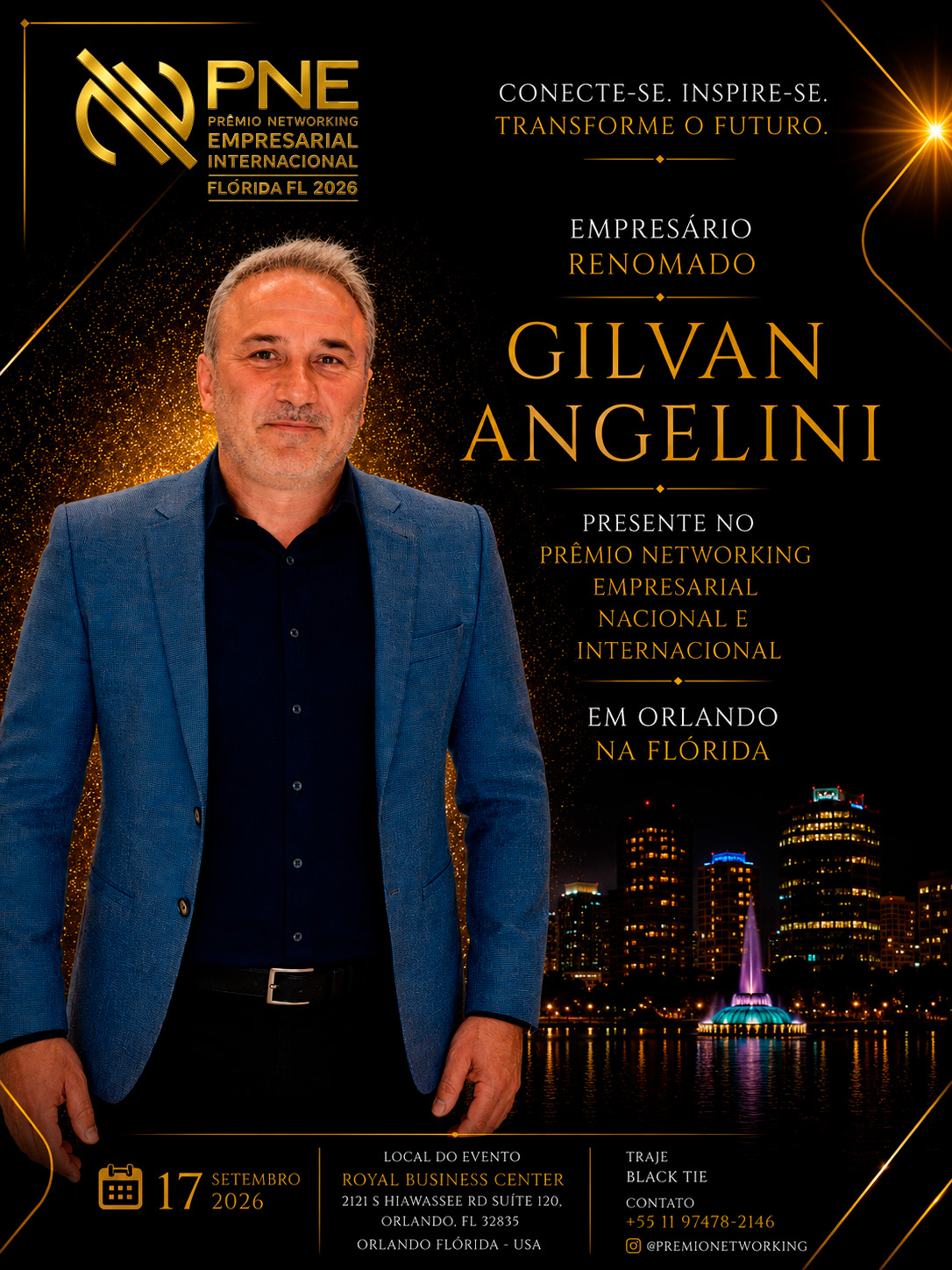 Flyer oficial — Gilvan Angelini