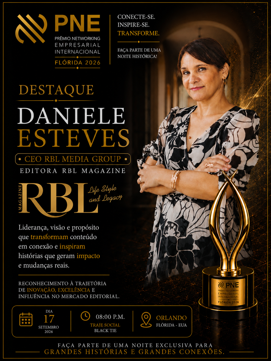 Flyer oficial — Daniele Esteves