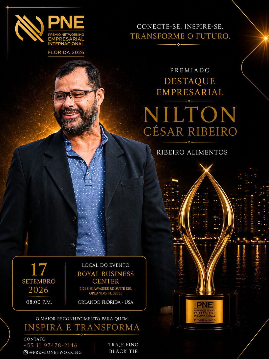 Flyer oficial — Nilton César Ribeiro