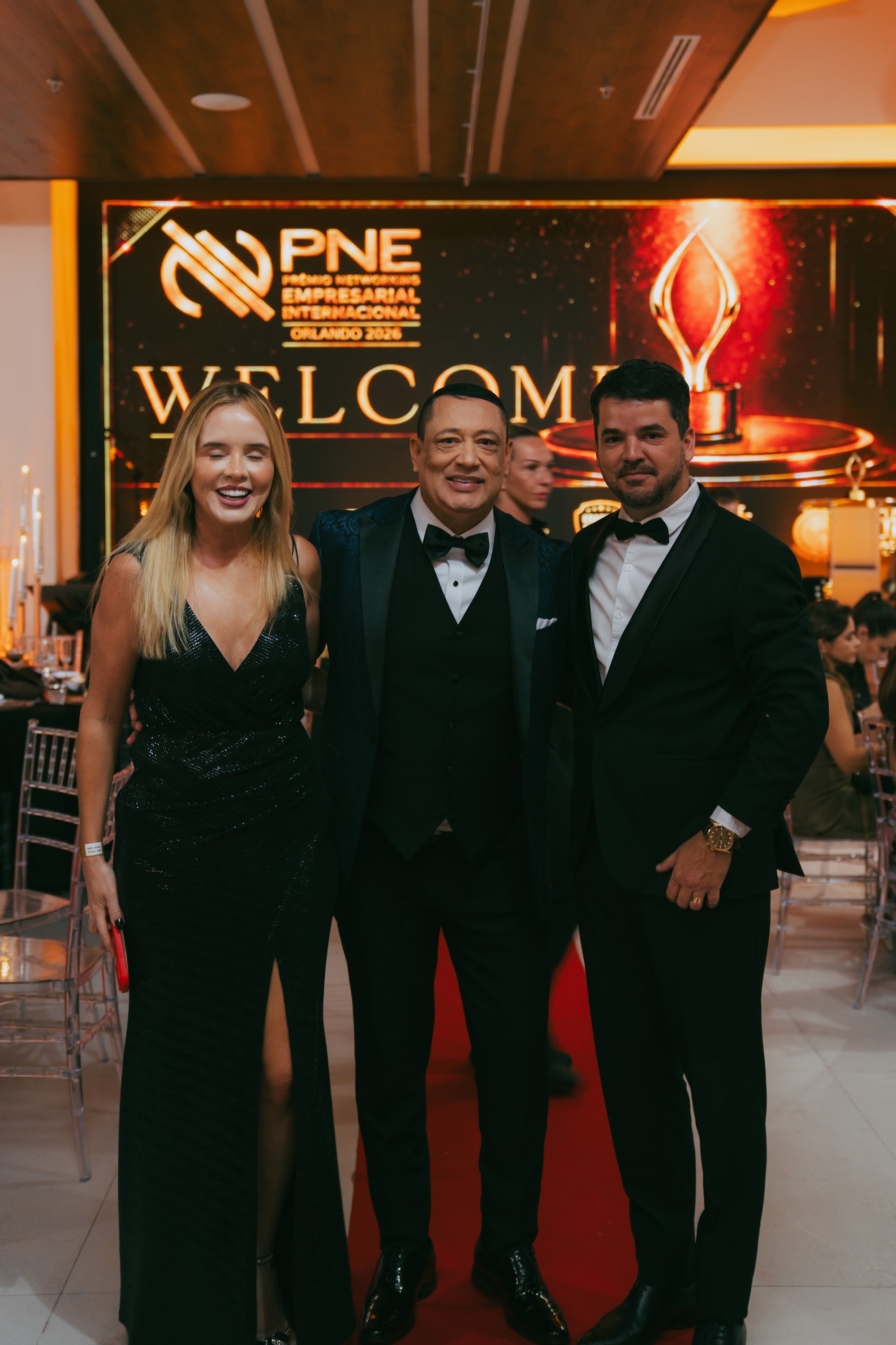 Convidados reunidos na noite de gala