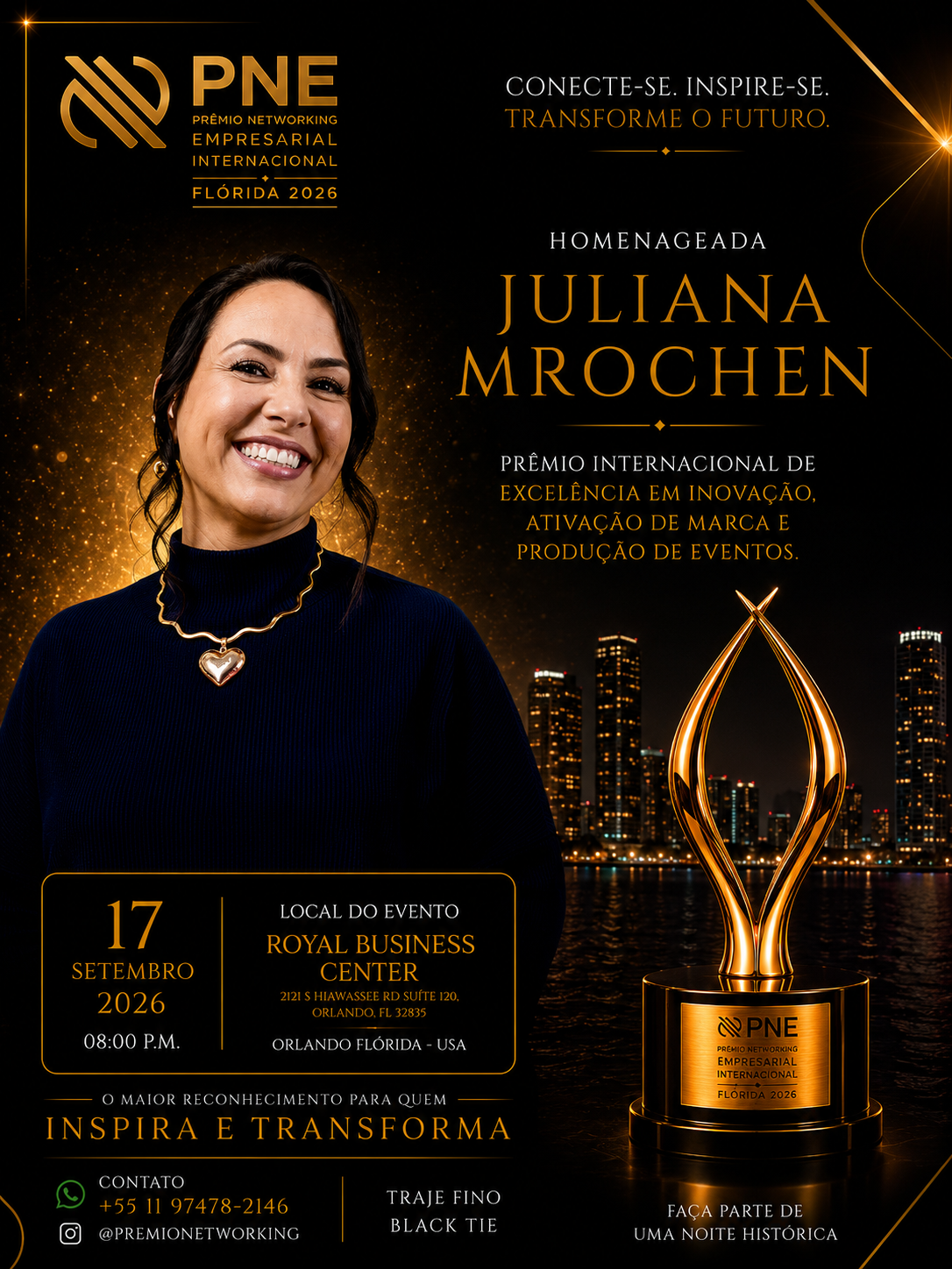 Flyer oficial — Juliana Mrochen