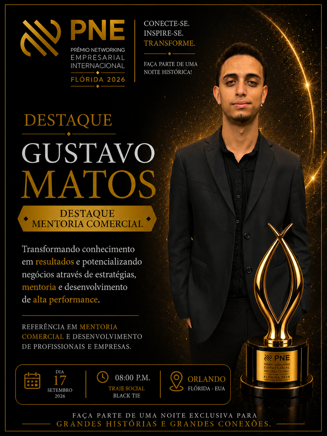 Flyer oficial — Gustavo