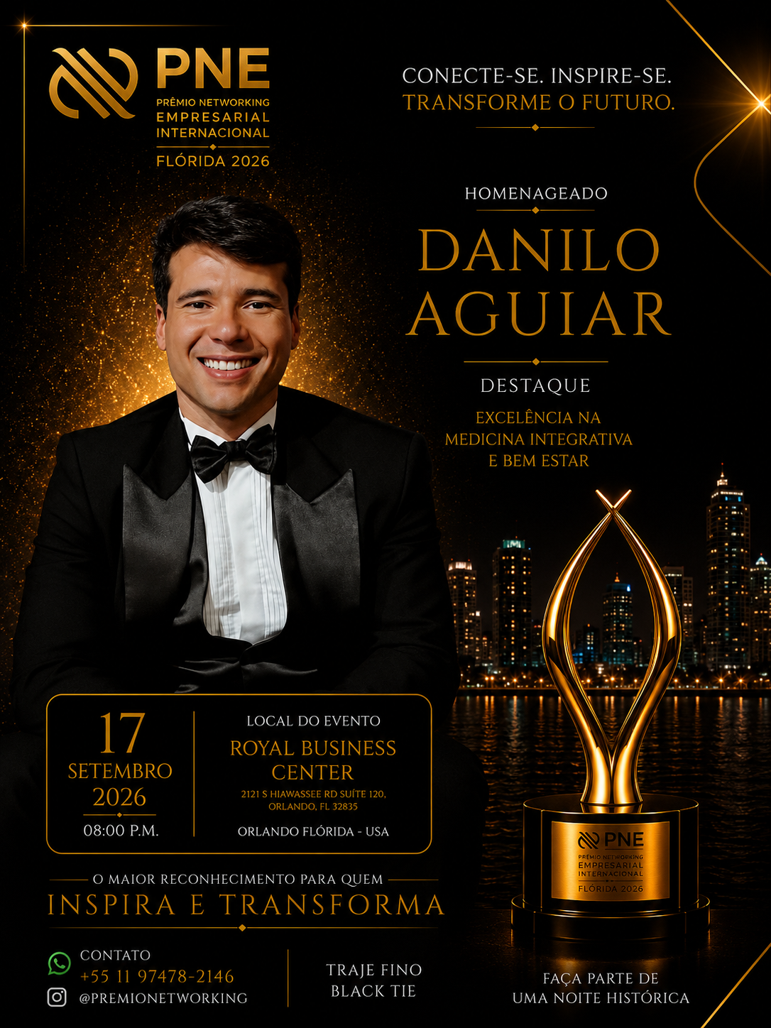 Flyer oficial — Danilo Aguiar