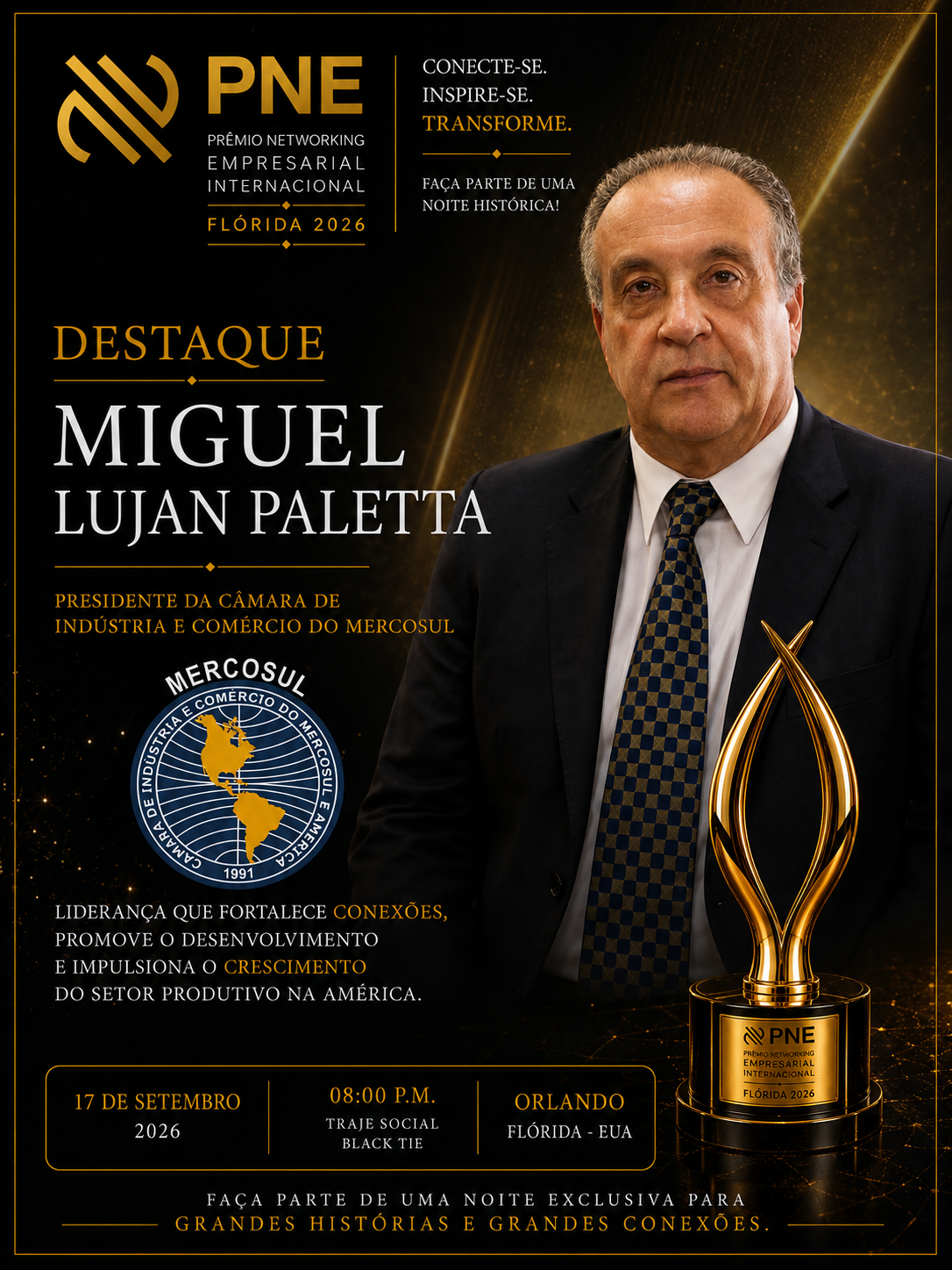 Flyer oficial — Miguel Lujan