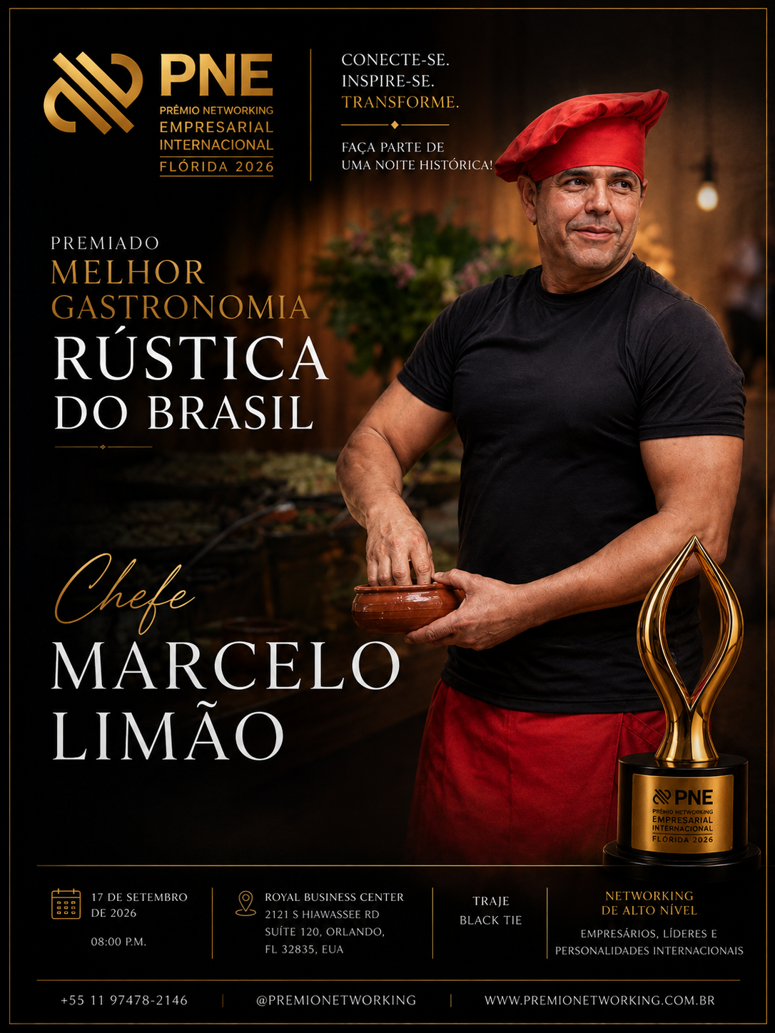 Flyer oficial — Marcelo Limão